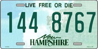 NH license plate 1448767