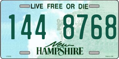 NH license plate 1448768