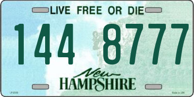 NH license plate 1448777