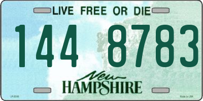 NH license plate 1448783