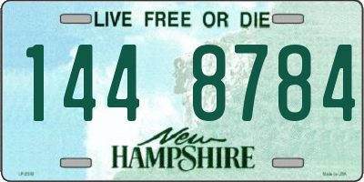 NH license plate 1448784
