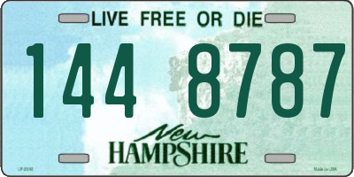 NH license plate 1448787