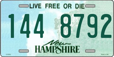 NH license plate 1448792
