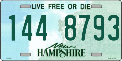 NH license plate 1448793