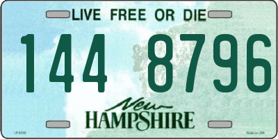 NH license plate 1448796