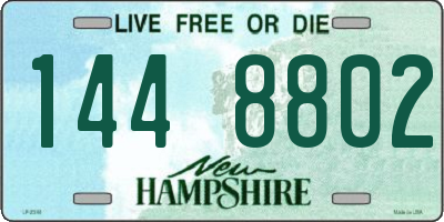 NH license plate 1448802