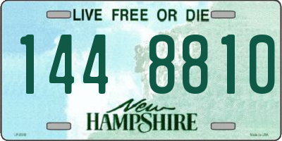 NH license plate 1448810