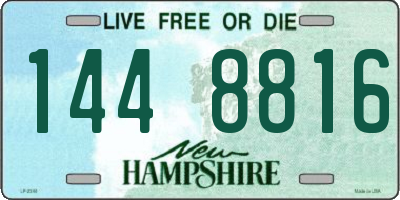 NH license plate 1448816