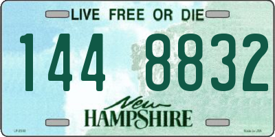 NH license plate 1448832