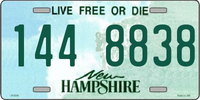 NH license plate 1448838