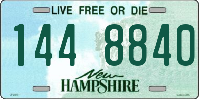 NH license plate 1448840