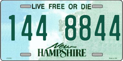 NH license plate 1448844