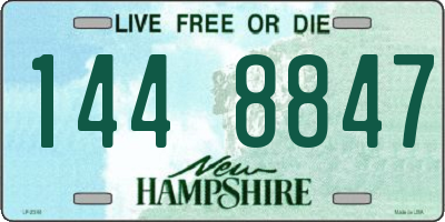 NH license plate 1448847