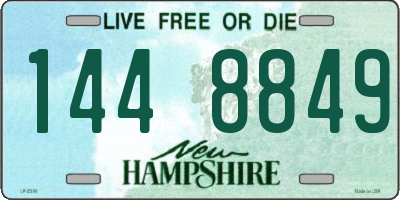NH license plate 1448849