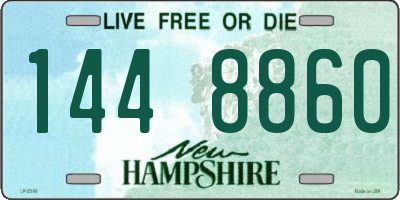 NH license plate 1448860