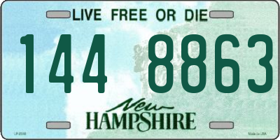 NH license plate 1448863