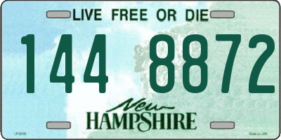 NH license plate 1448872