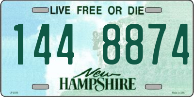 NH license plate 1448874