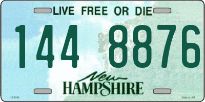 NH license plate 1448876