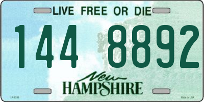 NH license plate 1448892