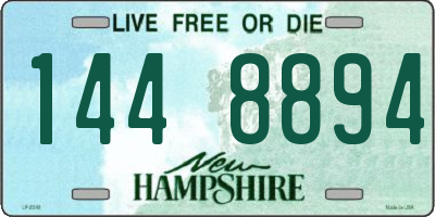 NH license plate 1448894