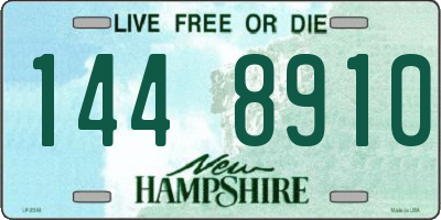 NH license plate 1448910