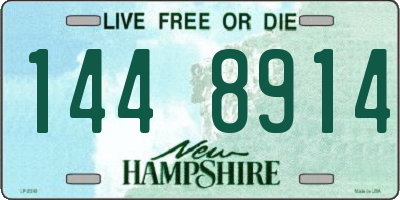 NH license plate 1448914