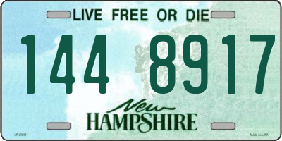 NH license plate 1448917