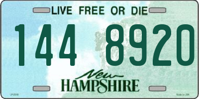 NH license plate 1448920