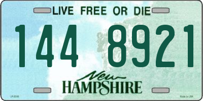 NH license plate 1448921
