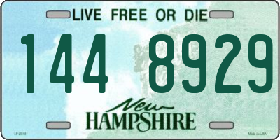 NH license plate 1448929