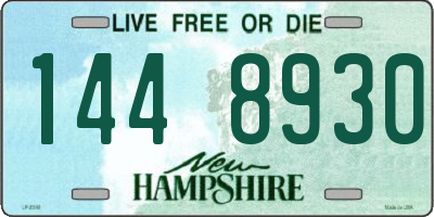 NH license plate 1448930