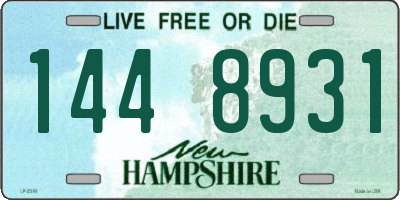 NH license plate 1448931