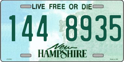 NH license plate 1448935
