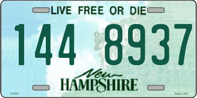 NH license plate 1448937