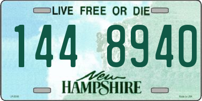 NH license plate 1448940