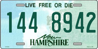 NH license plate 1448942