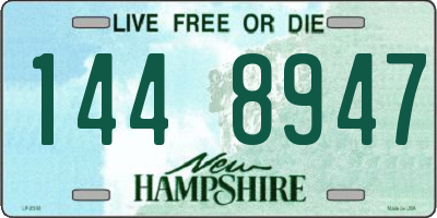 NH license plate 1448947