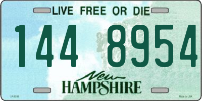NH license plate 1448954