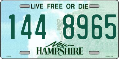 NH license plate 1448965