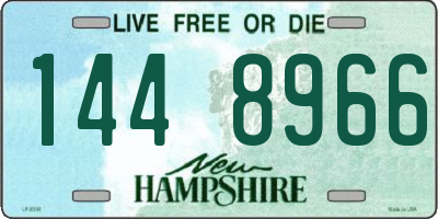 NH license plate 1448966