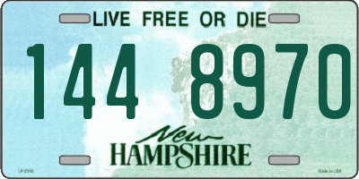 NH license plate 1448970