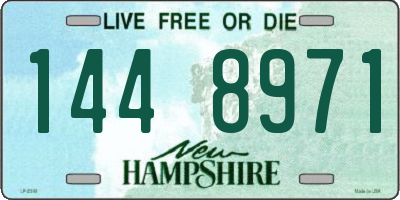 NH license plate 1448971