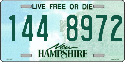 NH license plate 1448972