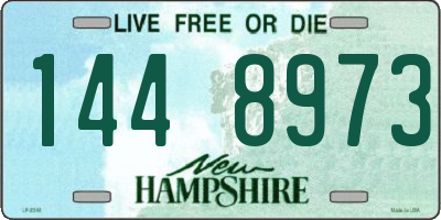 NH license plate 1448973