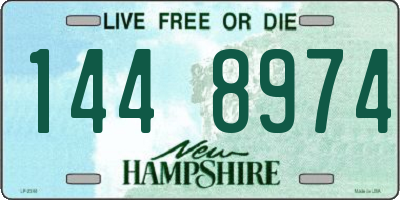 NH license plate 1448974