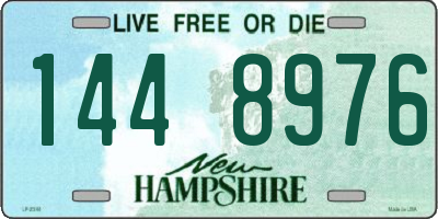 NH license plate 1448976