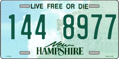 NH license plate 1448977