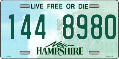 NH license plate 1448980