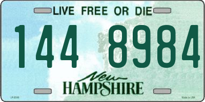 NH license plate 1448984